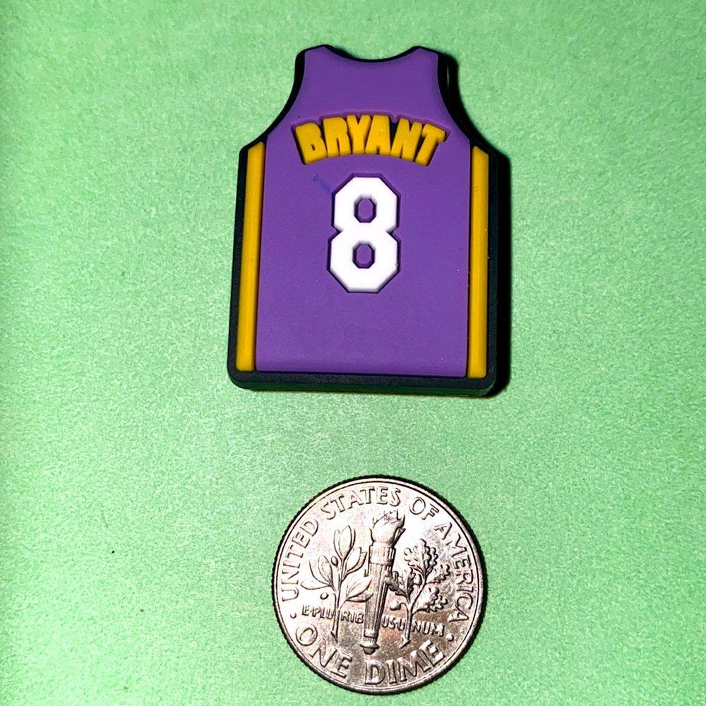 (10 for $15) Kobe Bryant Jersey Basketball 🏀 NBA Crocs Shoe Charms